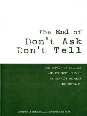 cover image of End of Don't Ask, Don't Tell